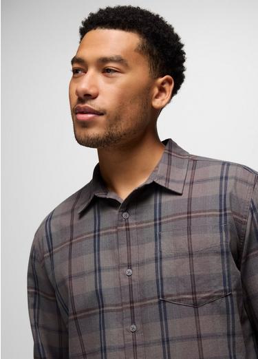 Los Feliz Flannel Shirt, Color: Pewter, image 11