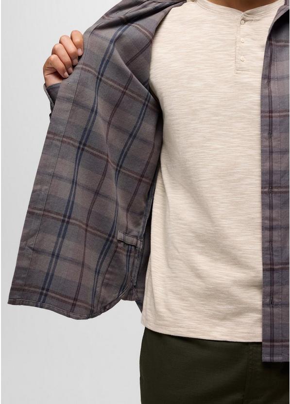 Los Feliz Flannel Shirt, Color: Pewter, image 4