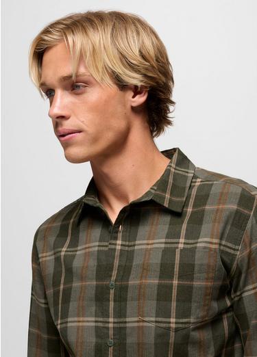 Los Feliz Flannel Shirt, Color: Spruce, image 3