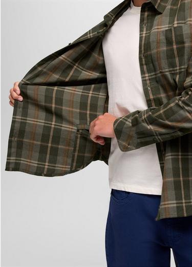 Los Feliz Flannel Shirt, Color: Spruce, image 4