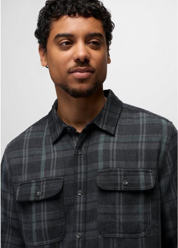 Westbrook Flannel Shirt, Color: Coal Shadow, image 3