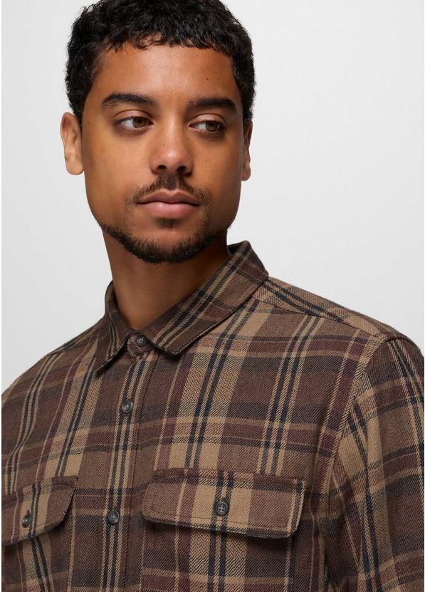 Westbrook Flannel Shirt, Color: Mocha, image 3