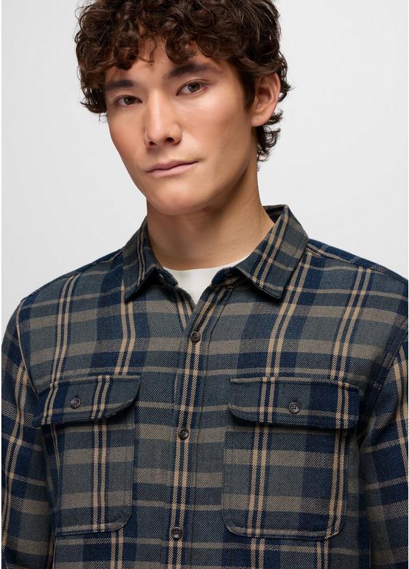 Westbrook Flannel Shirt, Color: Grey Blue, image 3