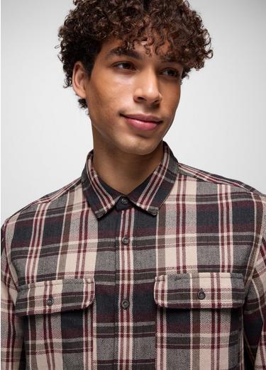 Westbrook Flannel Shirt, Color: Deep Vino, image 3