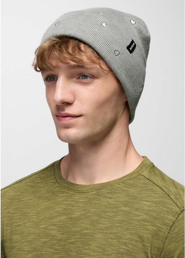 Wild Now Beanie, Color: Heather Grey Hearts, image 3