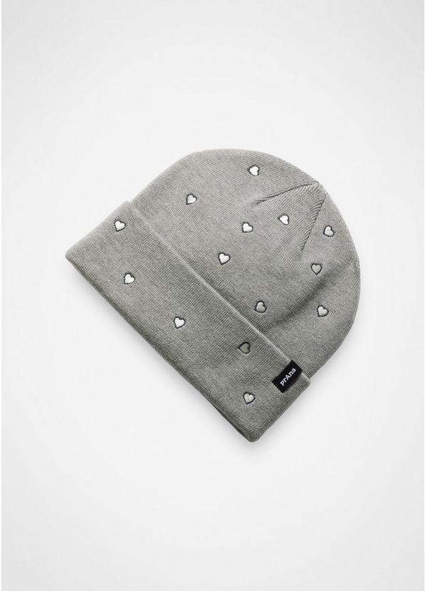 Wild Now Beanie, Color: Heather Grey Hearts, image 1