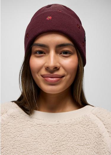 Wild Now Beanie, Color: Vino Poppy, image 16
