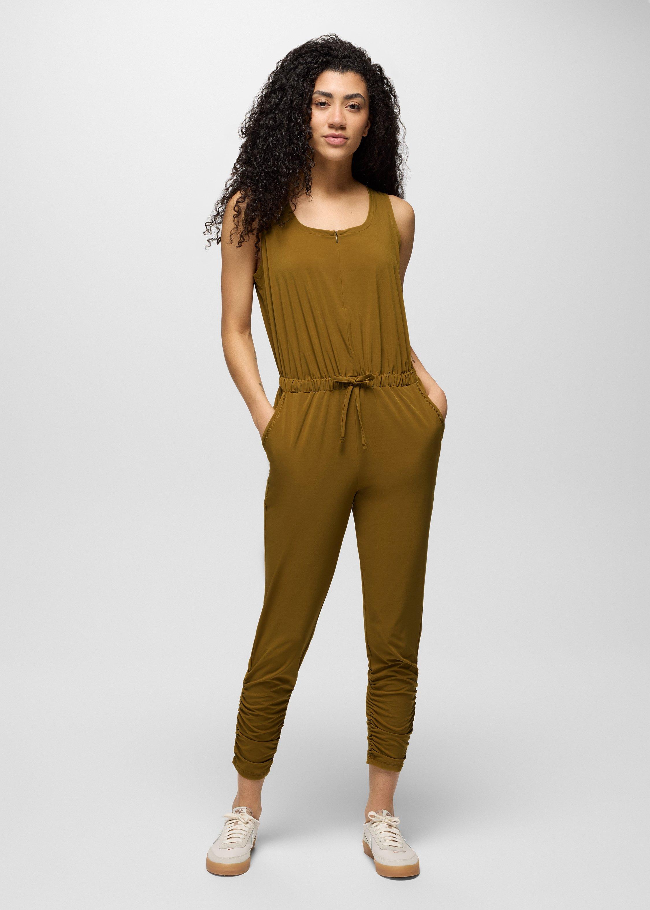 Womens prAna Railay Jumpsuit - Retro Olive