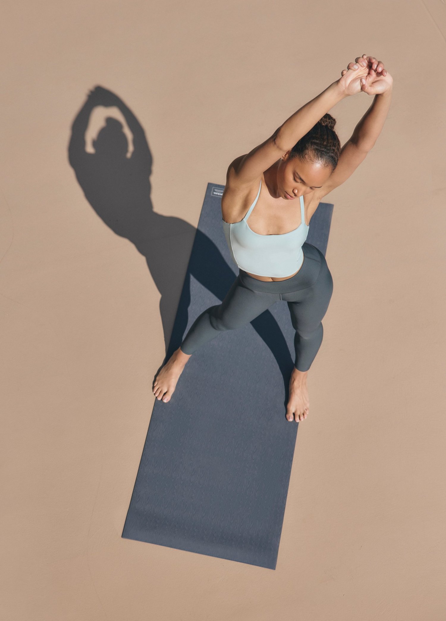 Gender Neutral prAna Verde Yoga Mat - Black