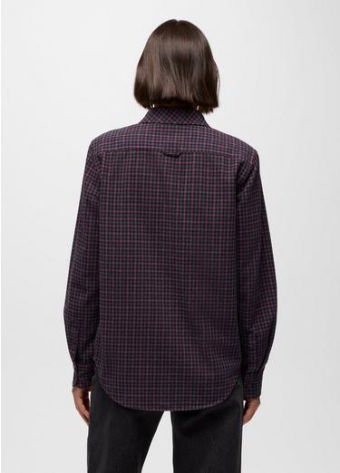 Golden Canyon Flannel, Color: Vino, image 10