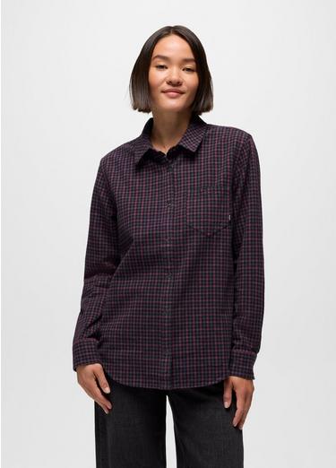 Golden Canyon Flannel, Color: Vino, image 9