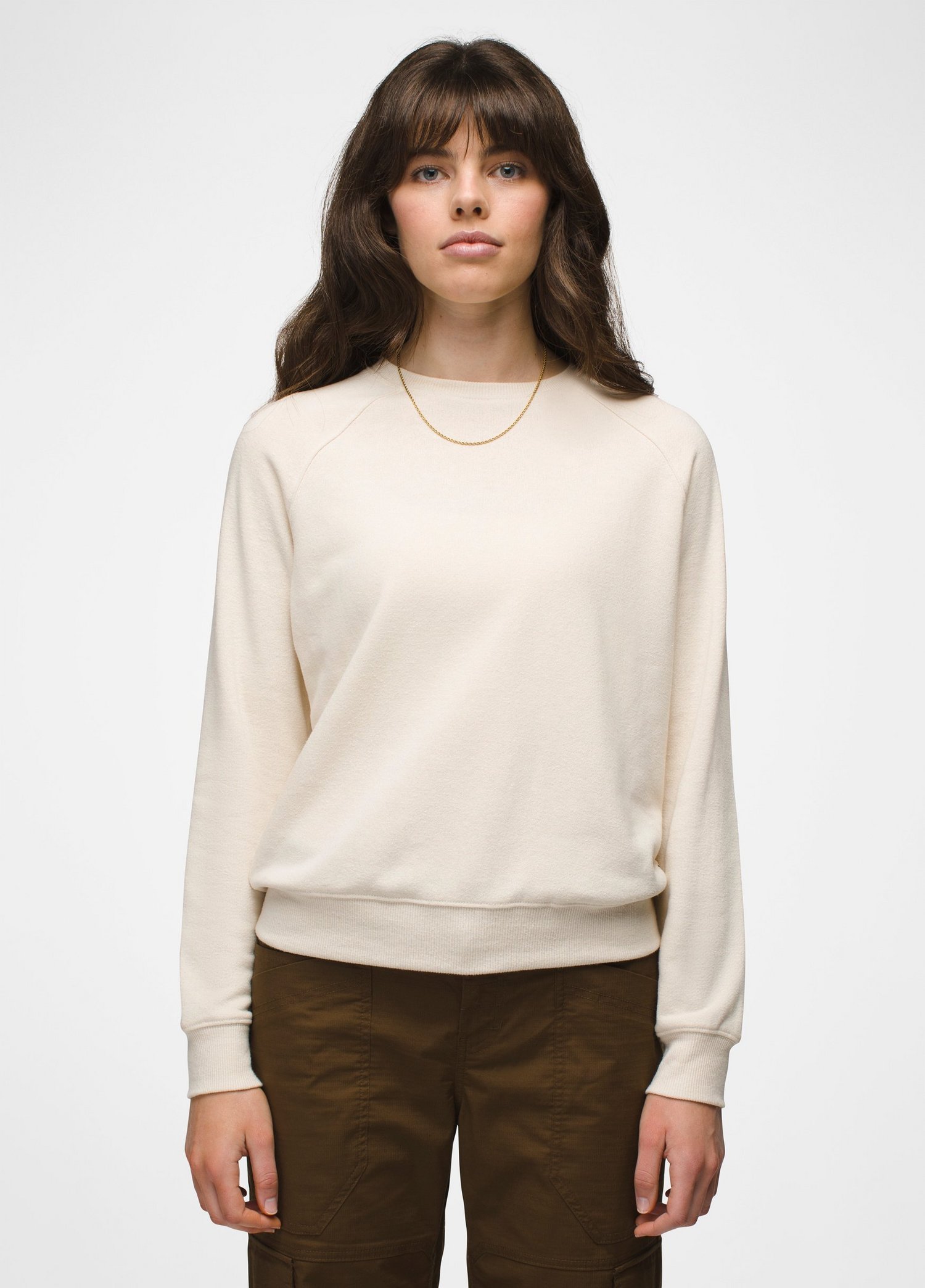 Womens prAna Cozy Up Sweatshirt - Canvas Heather