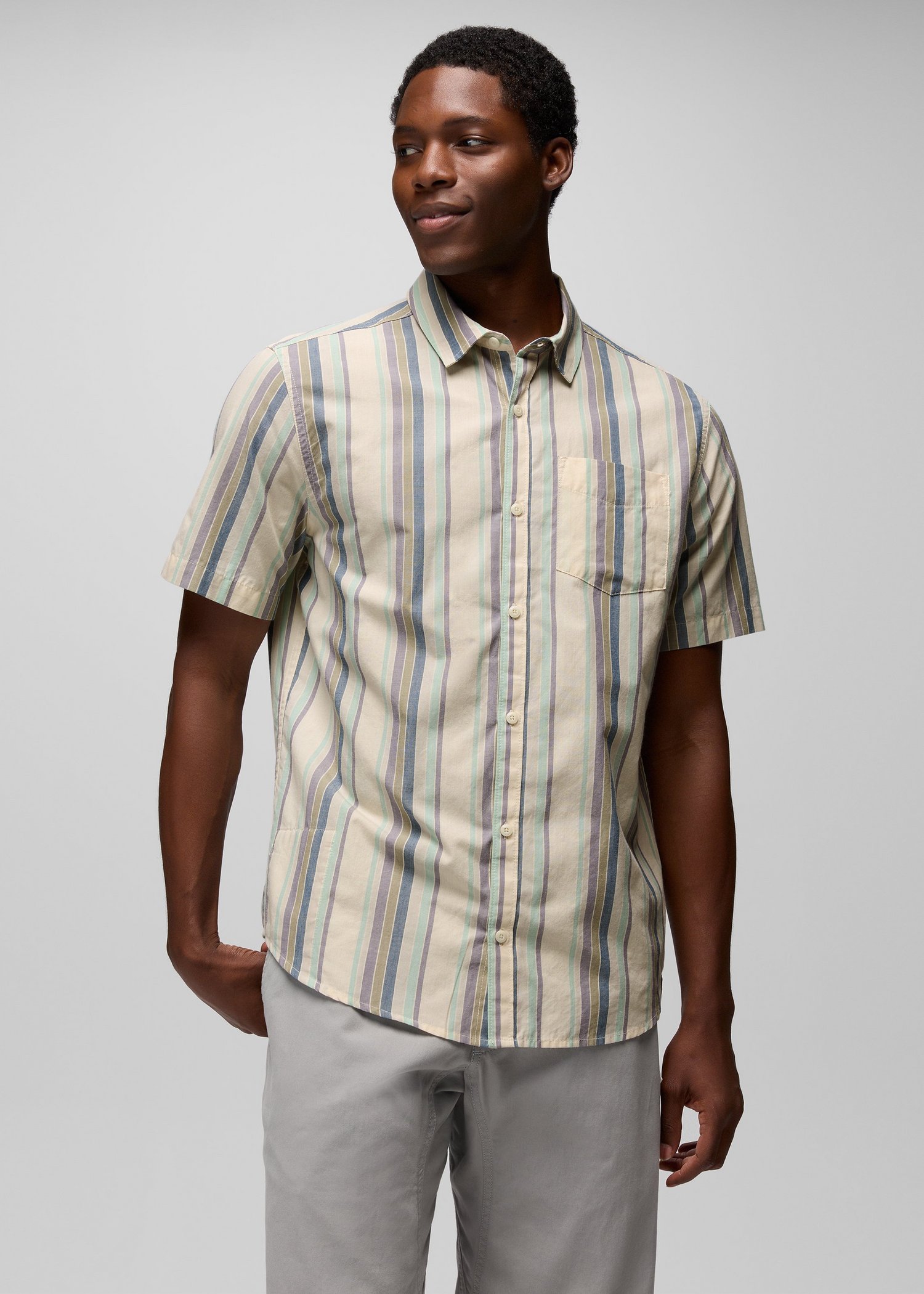 Mens prAna Groveland Shirt - Alba