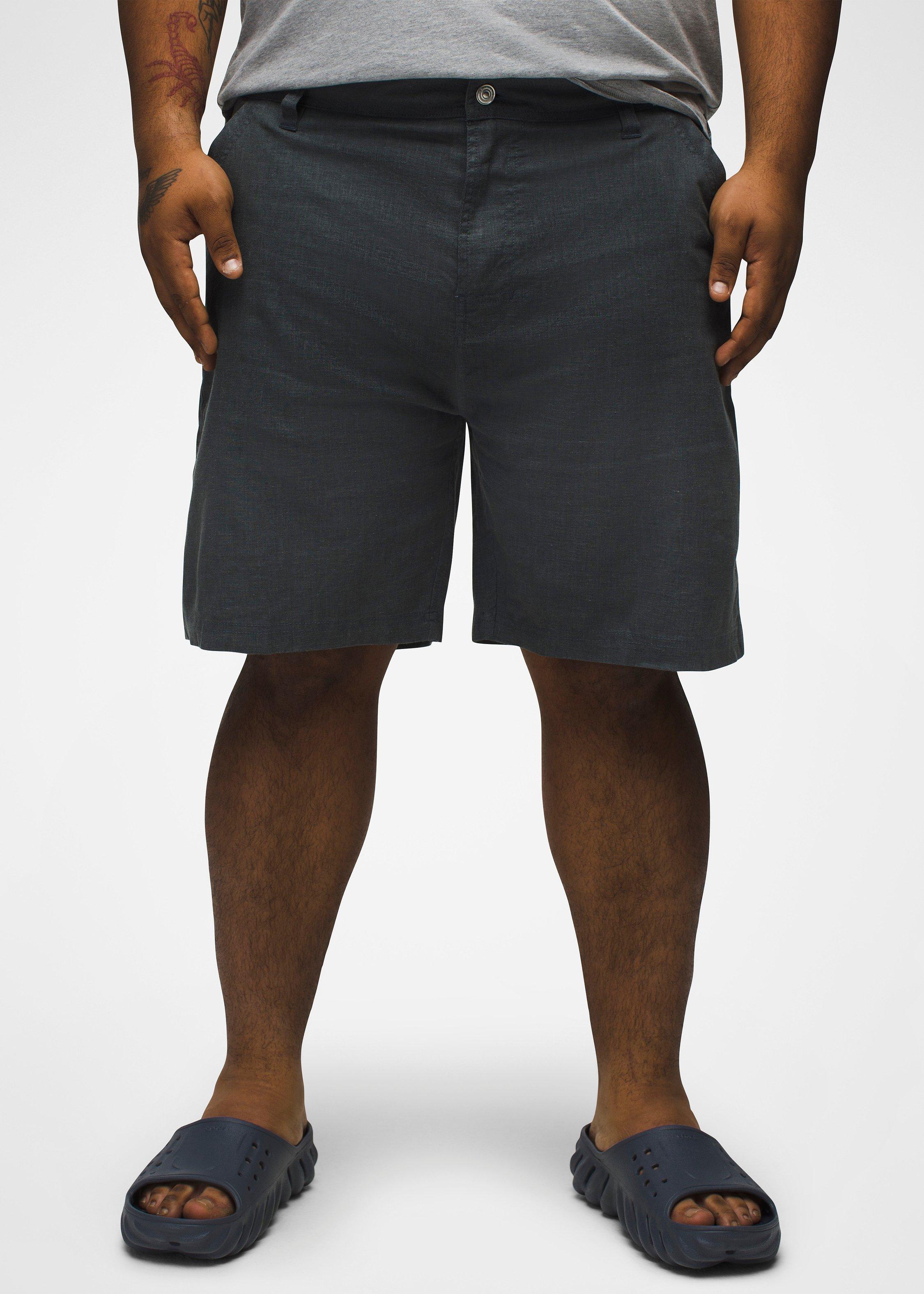 Men's prAna Furrow Short - Grey Blue