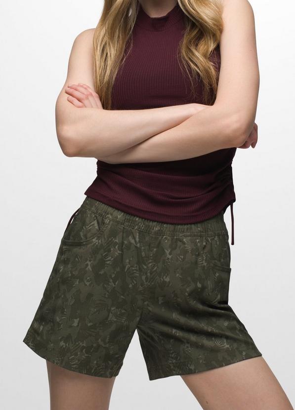 Halle E-Waist Short II, Color: Evergreen Camo, image 1