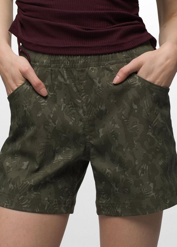 Halle E-Waist Short II, Color: Evergreen Camo, image 3