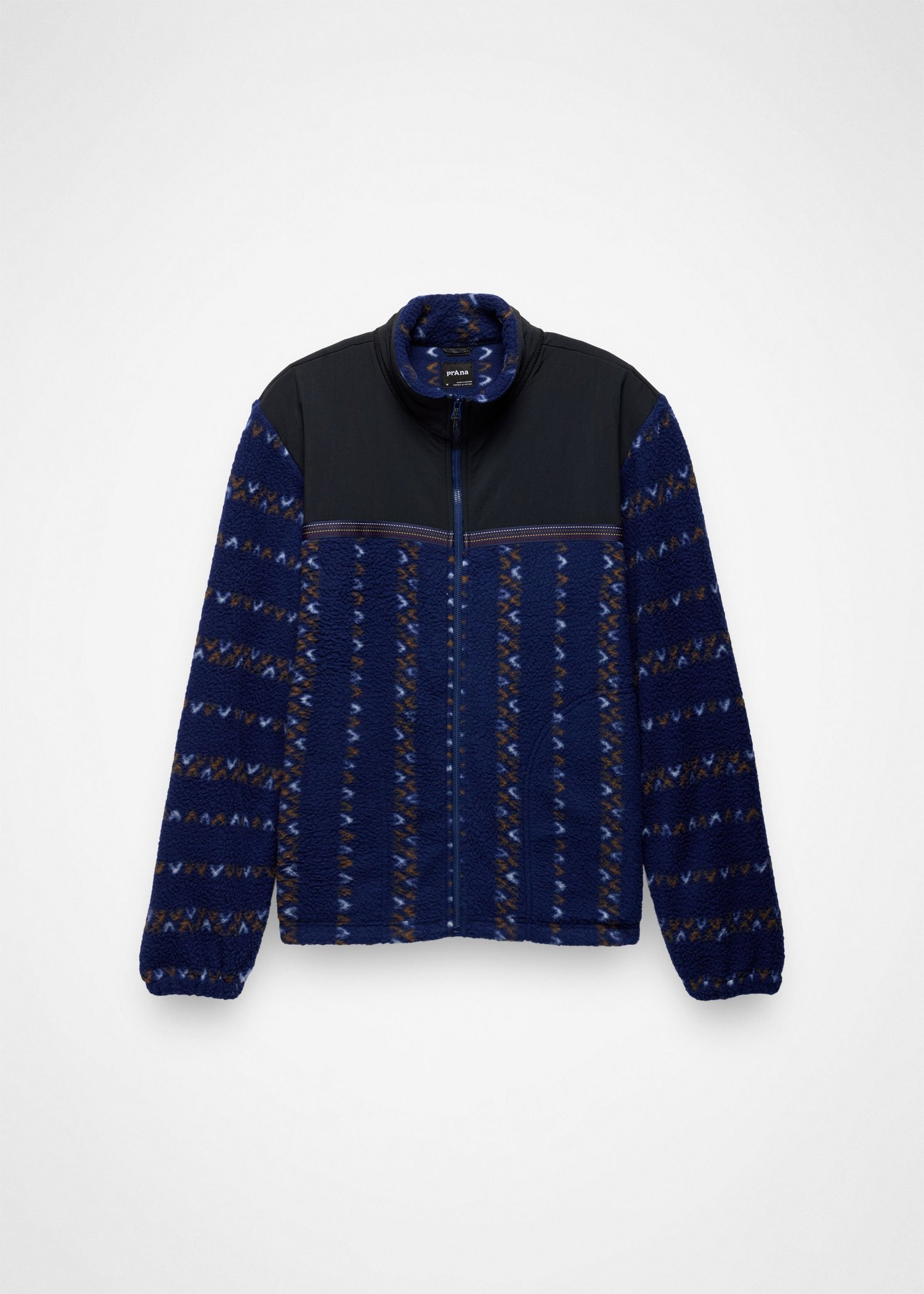 Gender Neutral prAna Hurricane Full Zip Fleece - Capulet Blue Wishbone