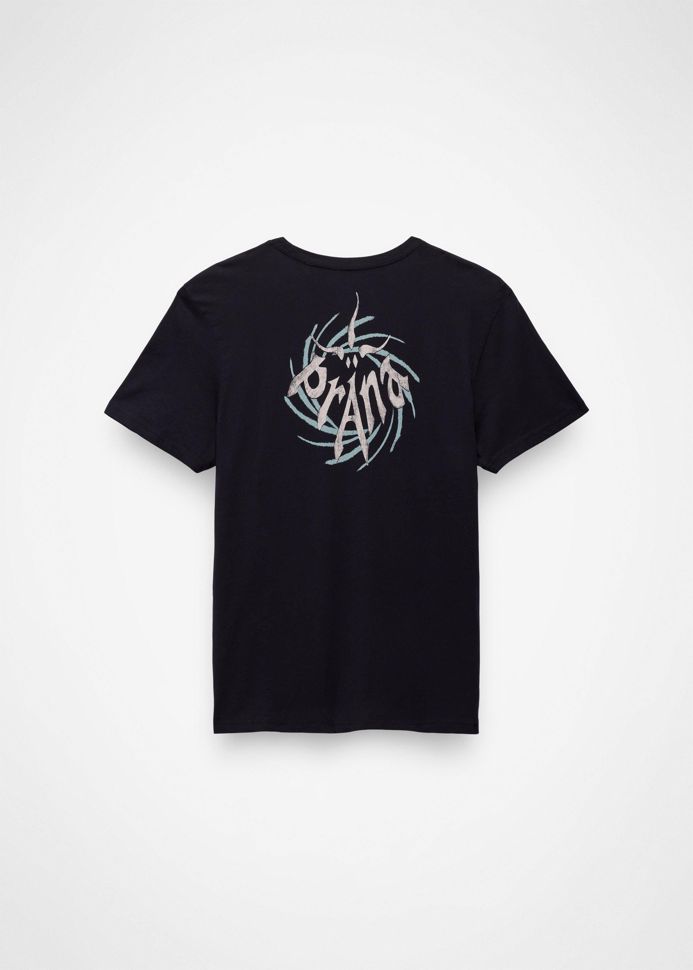 Gender Neutral prAna Heritage Graphic Tee - Black Universe