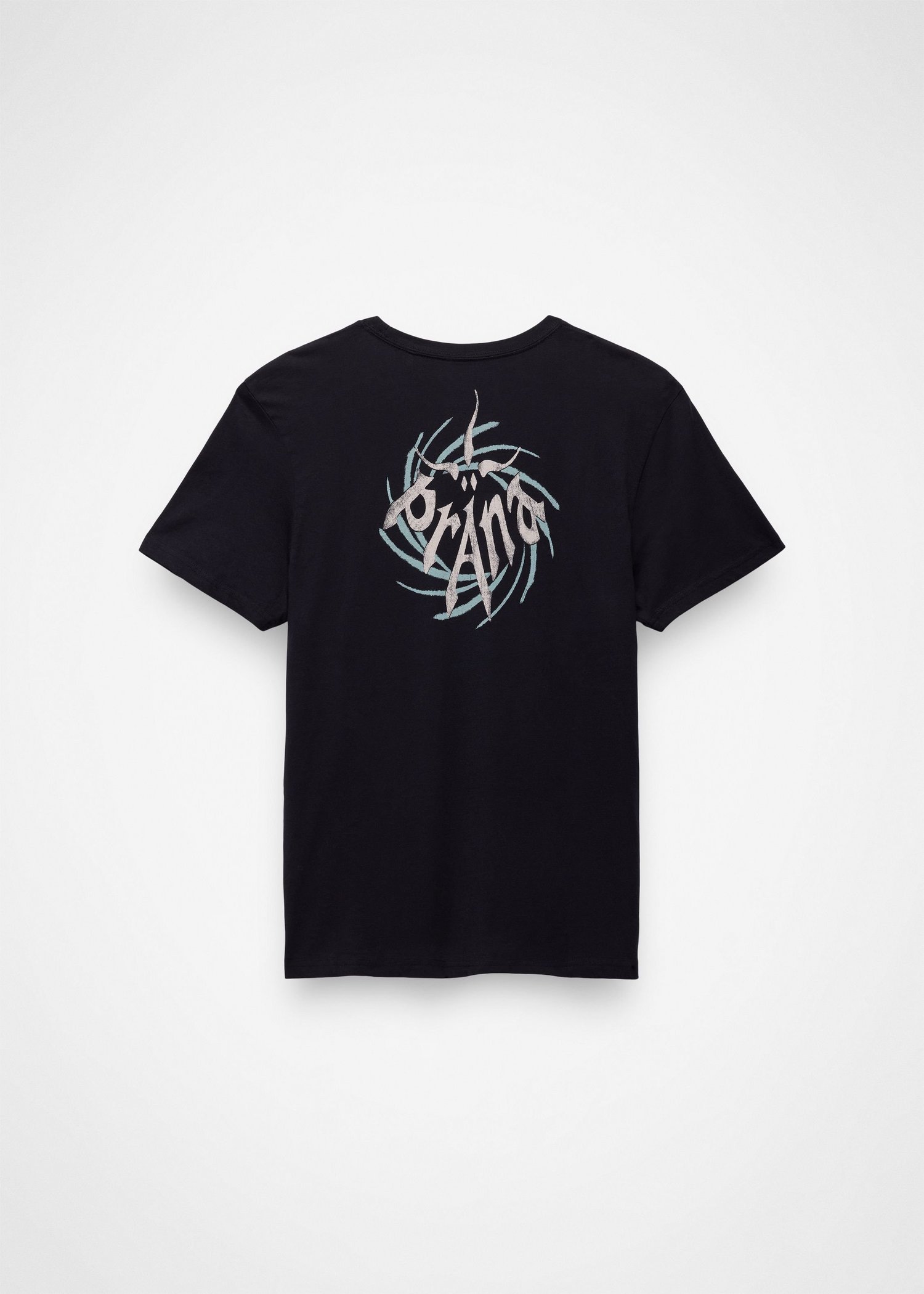 Gender Neutral prAna Heritage Graphic Tee - Black Universe