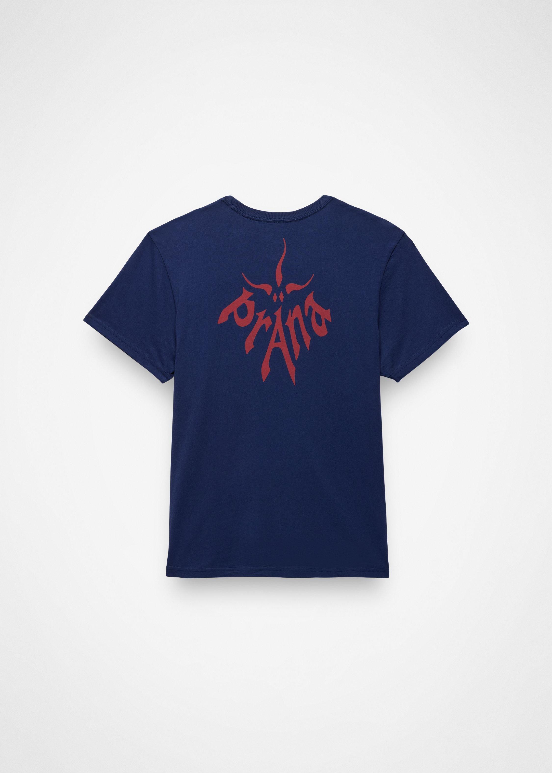 Gender Neutral prAna Heritage Graphic Tee - Capulet Blue Logo