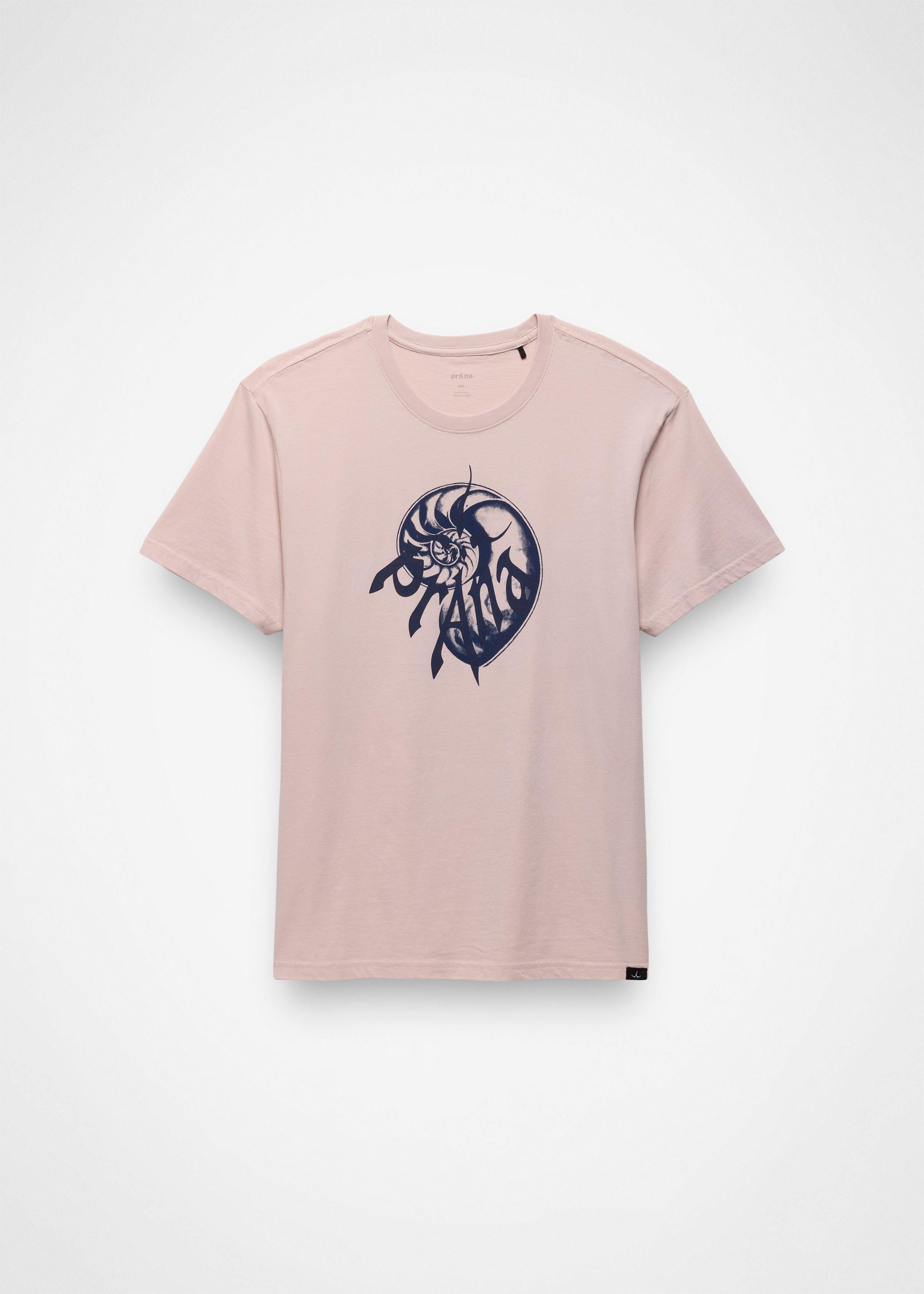 Gender Neutral prAna Heritage Graphic Tee - Hush Nautilus