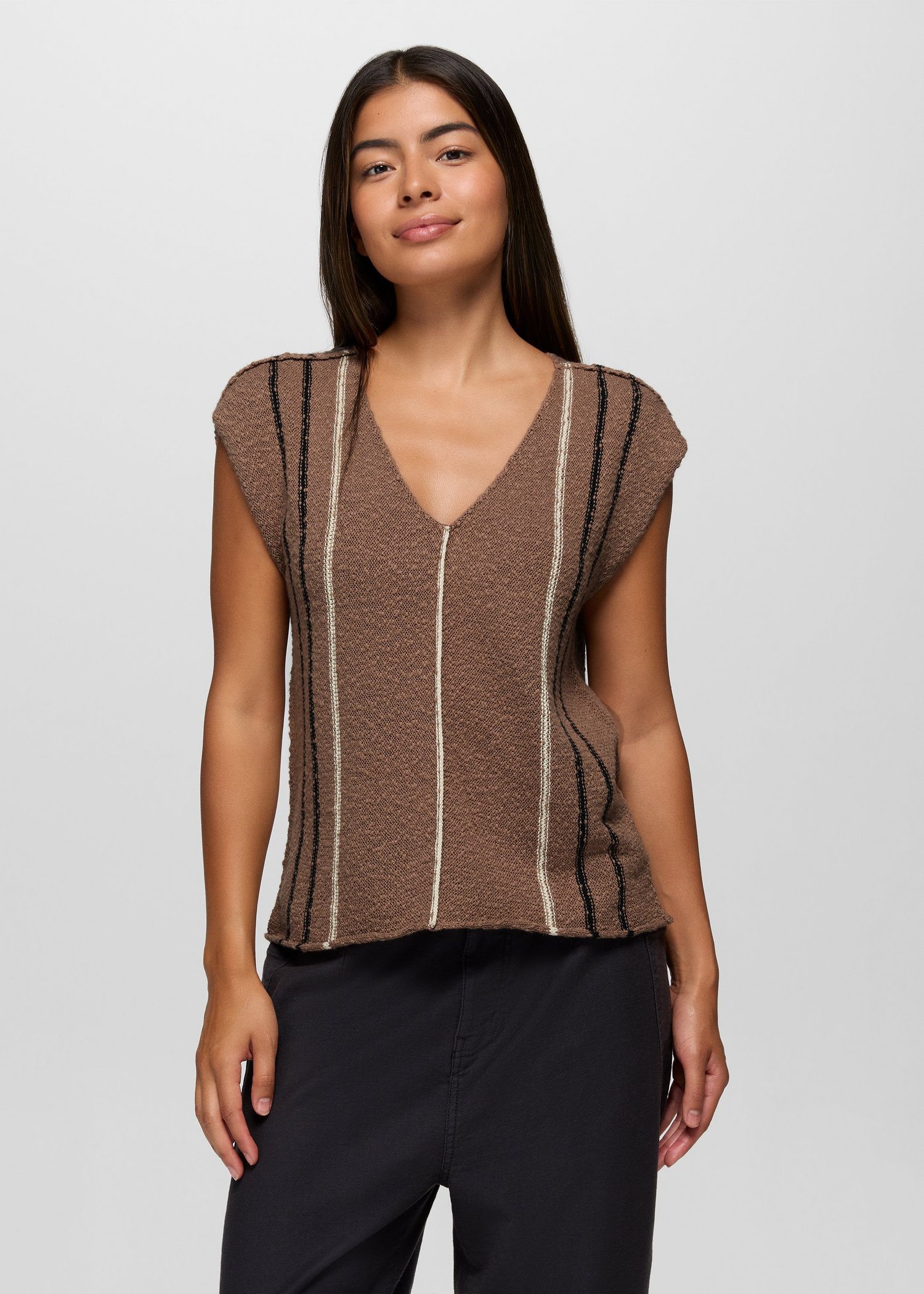 Womens prAna Wave Maker Sweater Top - Shroom
