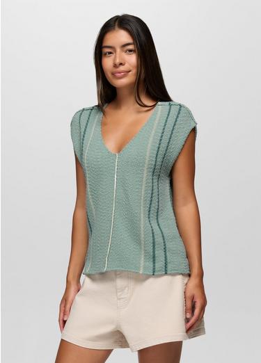 Wave Maker Sweater Top, Color: Saltwater, image 5