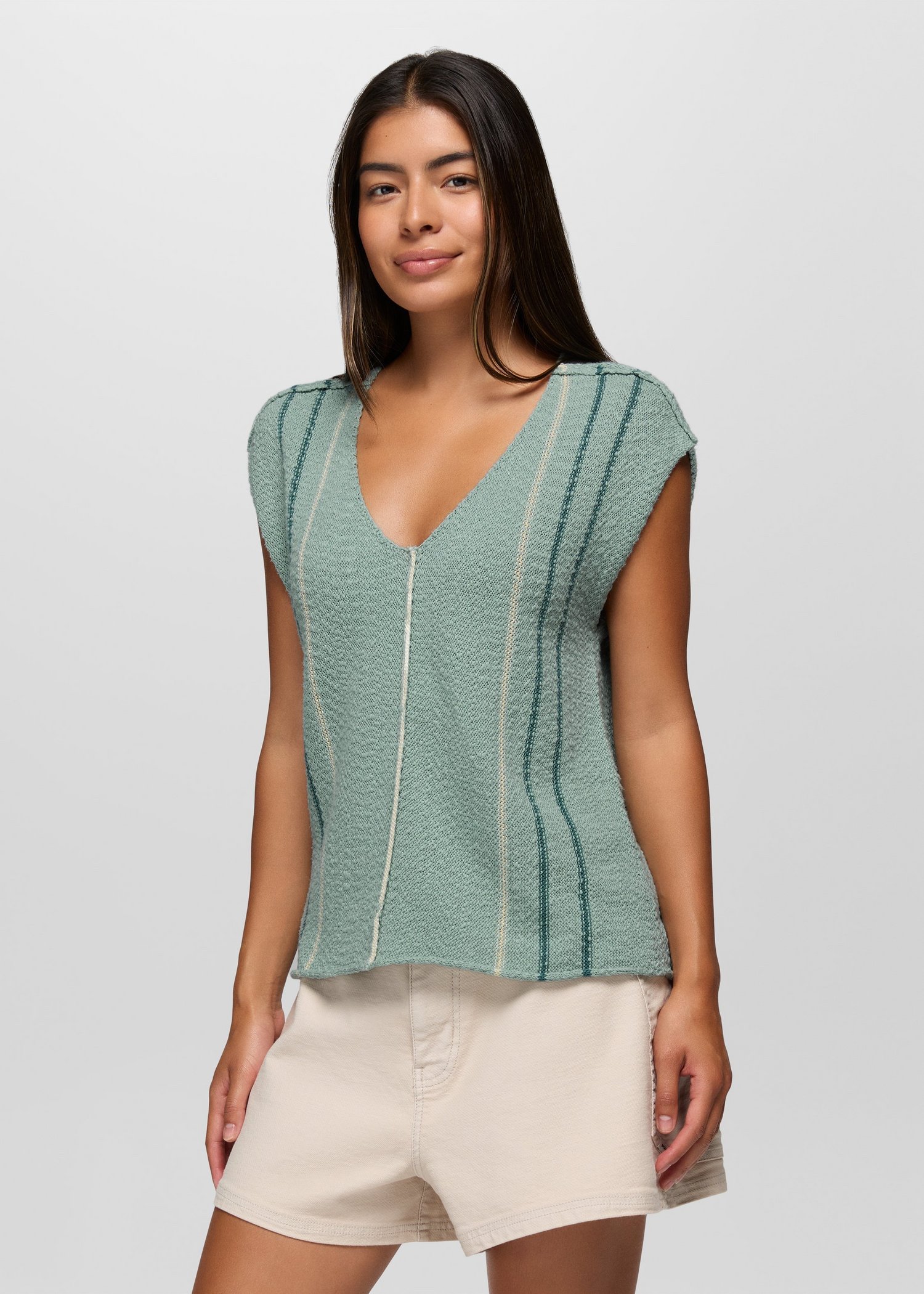 Womens prAna Wave Maker Sweater Top - Saltwater