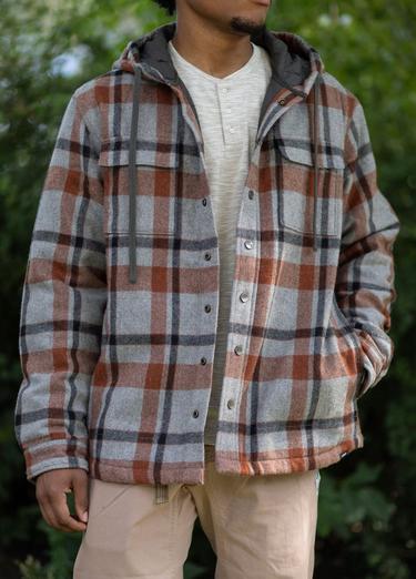 Asgard Hooded Flannel Shirt, Color: Pewter, image 2