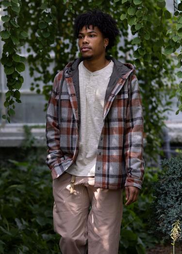 Asgard Hooded Flannel Shirt, Color: Pewter, image 3