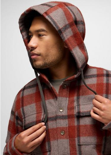 Asgard Hooded Flannel Shirt, Color: Pewter, image 3