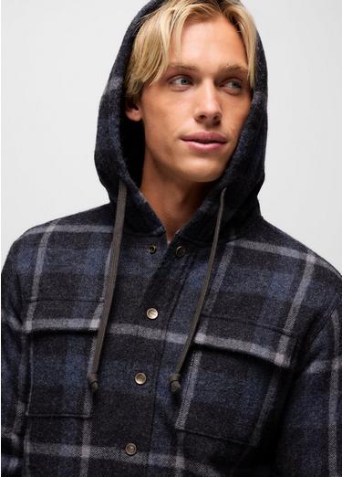 Asgard Hooded Flannel Shirt, Color: Stormy Night, image 7