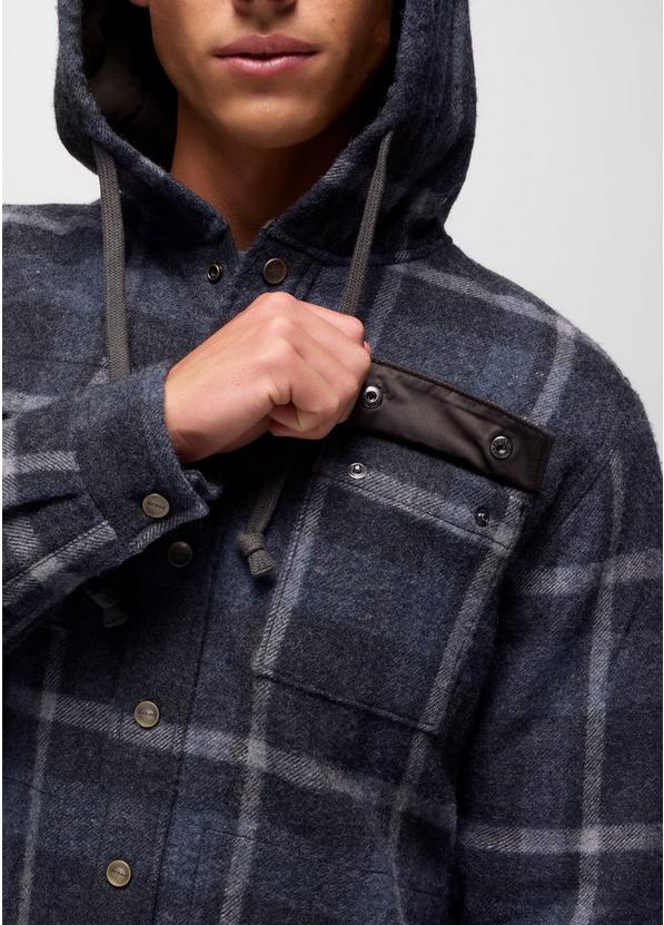 Asgard Hooded Flannel Shirt, Color: Stormy Night, image 4