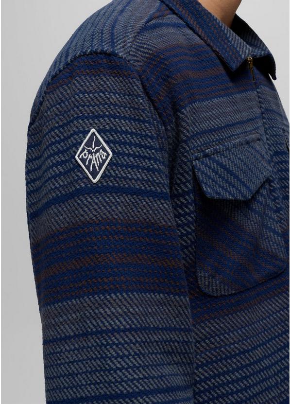 prAna Heritage Zip Flannel, Color: Capulet Blue, image 10