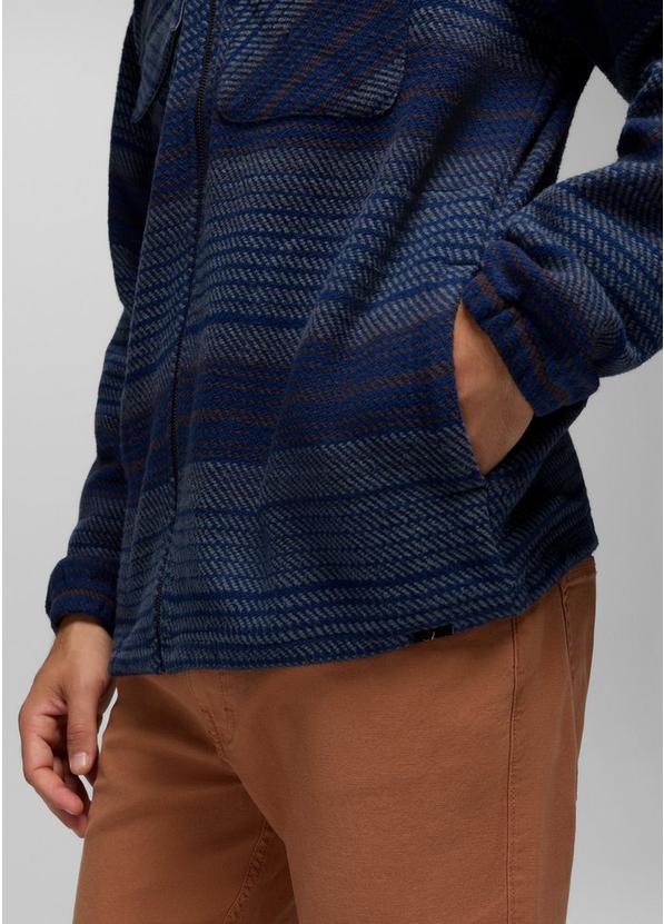 prAna Heritage Zip Flannel, Color: Capulet Blue, image 11