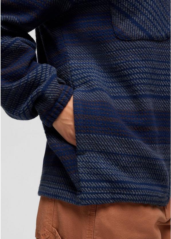 prAna Heritage Zip Flannel, Color: Capulet Blue, image 6