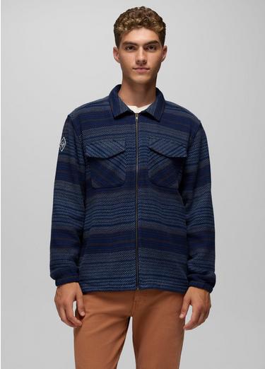 prAna Heritage Zip Flannel, Color: Capulet Blue, image 4