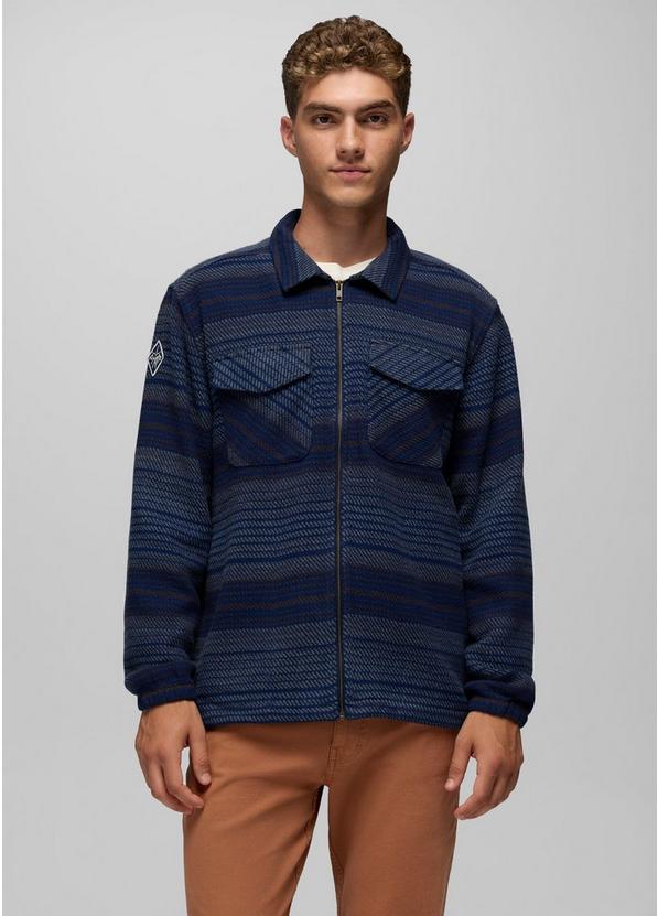 prAna Heritage Zip Flannel, Color: Capulet Blue, image 2