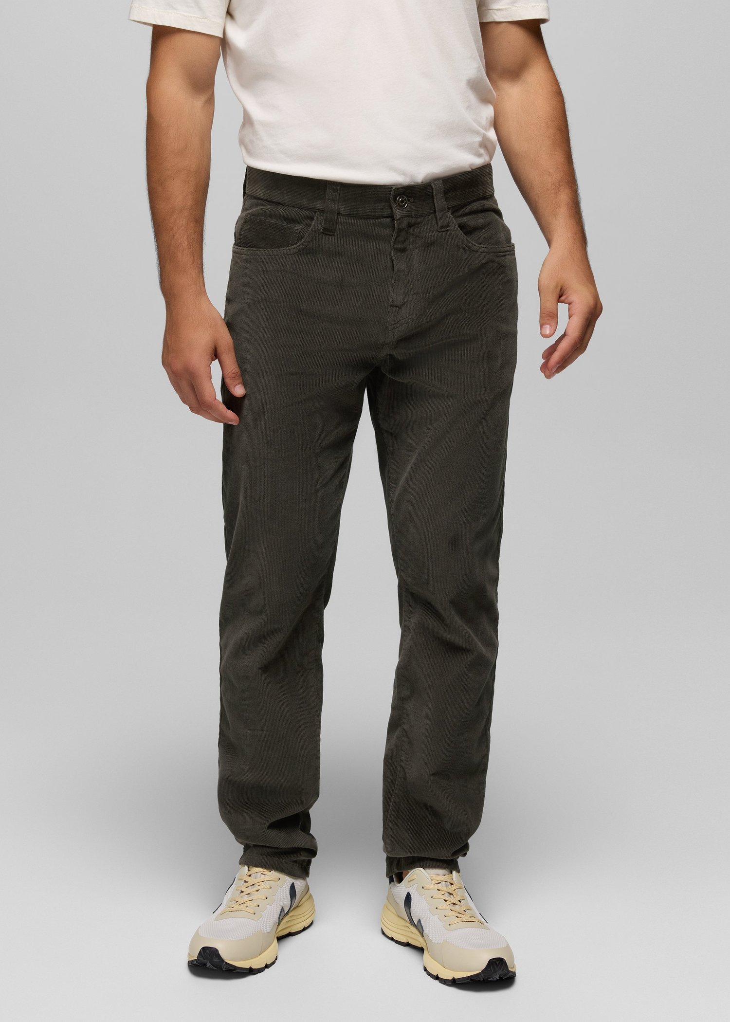 Mens prAna Campfire Cord Pant - Dark Iron