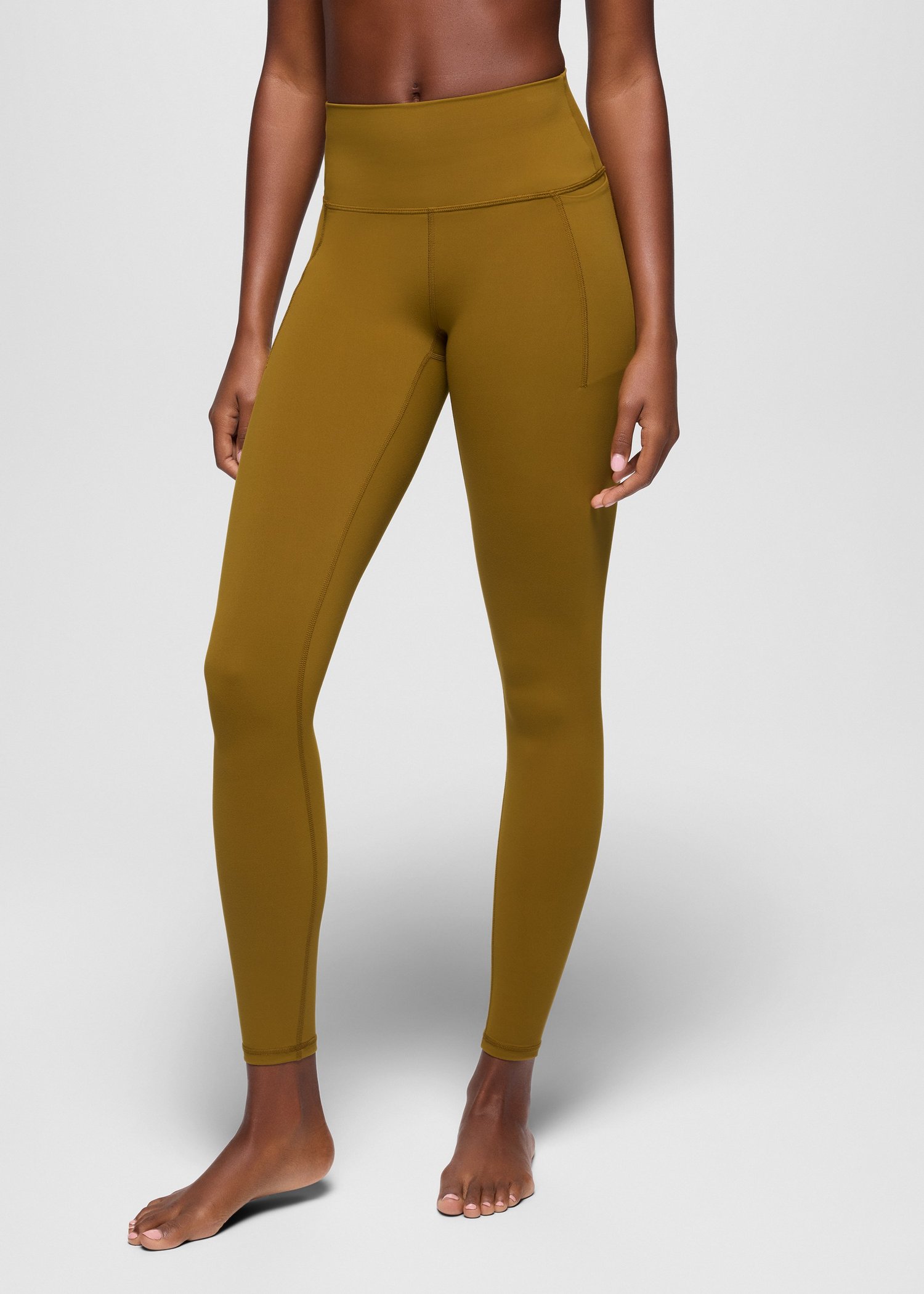 Womens prAna Luxara™ Pocket Legging - Retro Olive