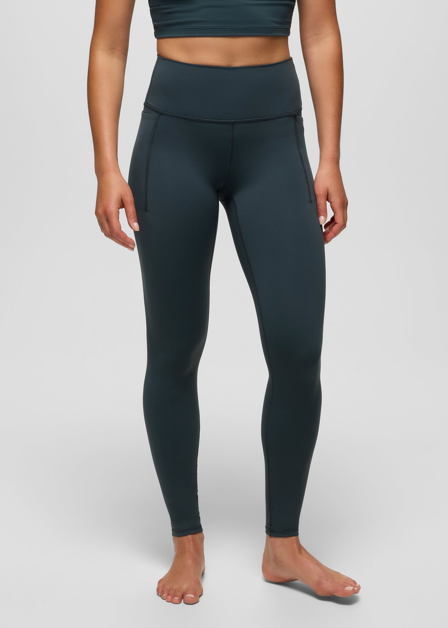 Womens prAna Luxara™ Pocket Legging - Stormy Night