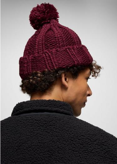 Snow Crystal Beanie, Color: Deep Vino, image 3