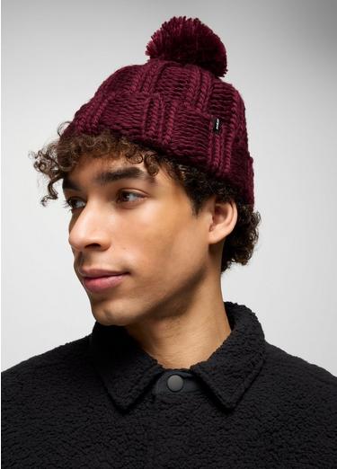 Snow Crystal Beanie, Color: Deep Vino, image 2