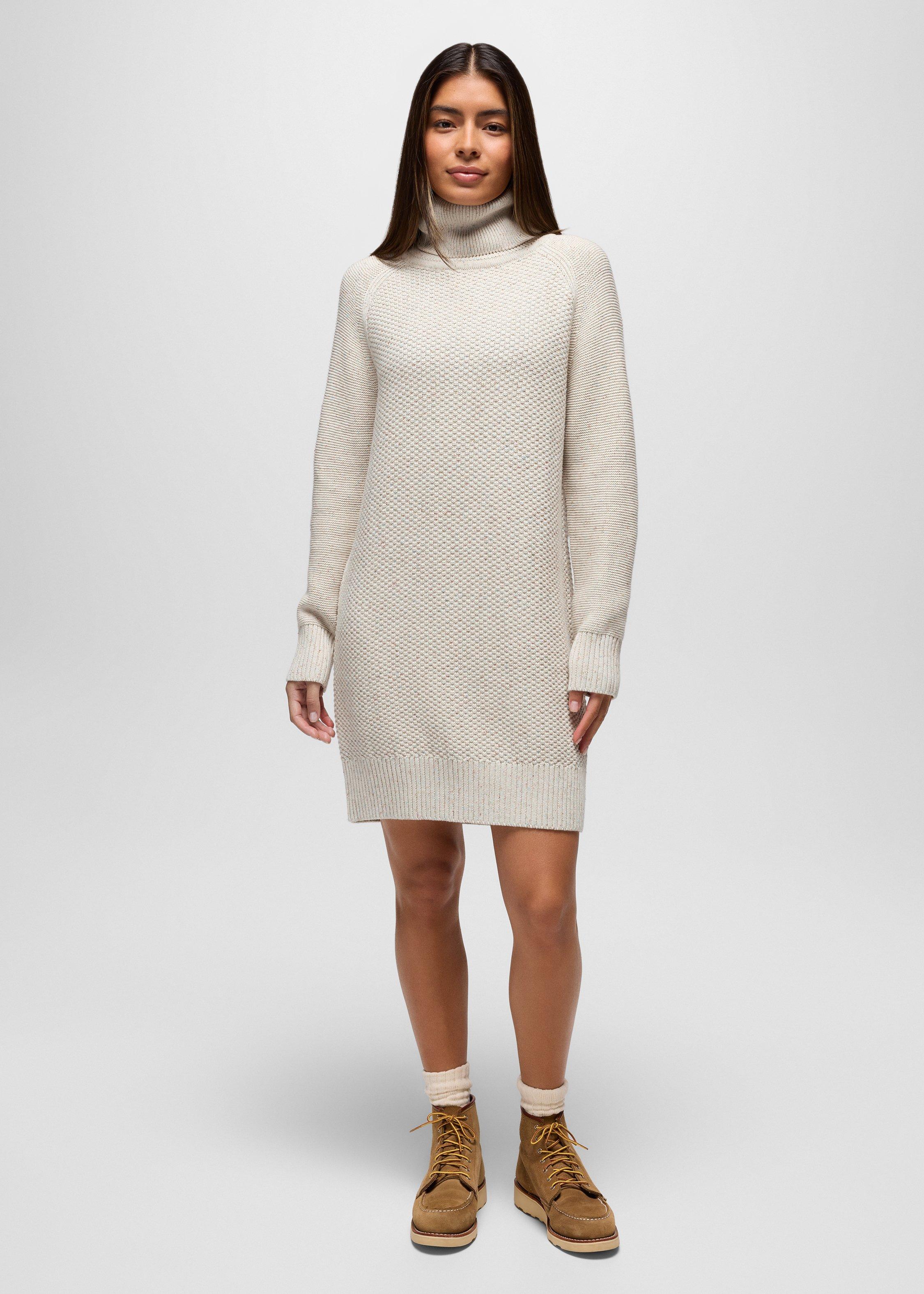 Womens prAna Sangria Fields Sweater Dress - Canvas