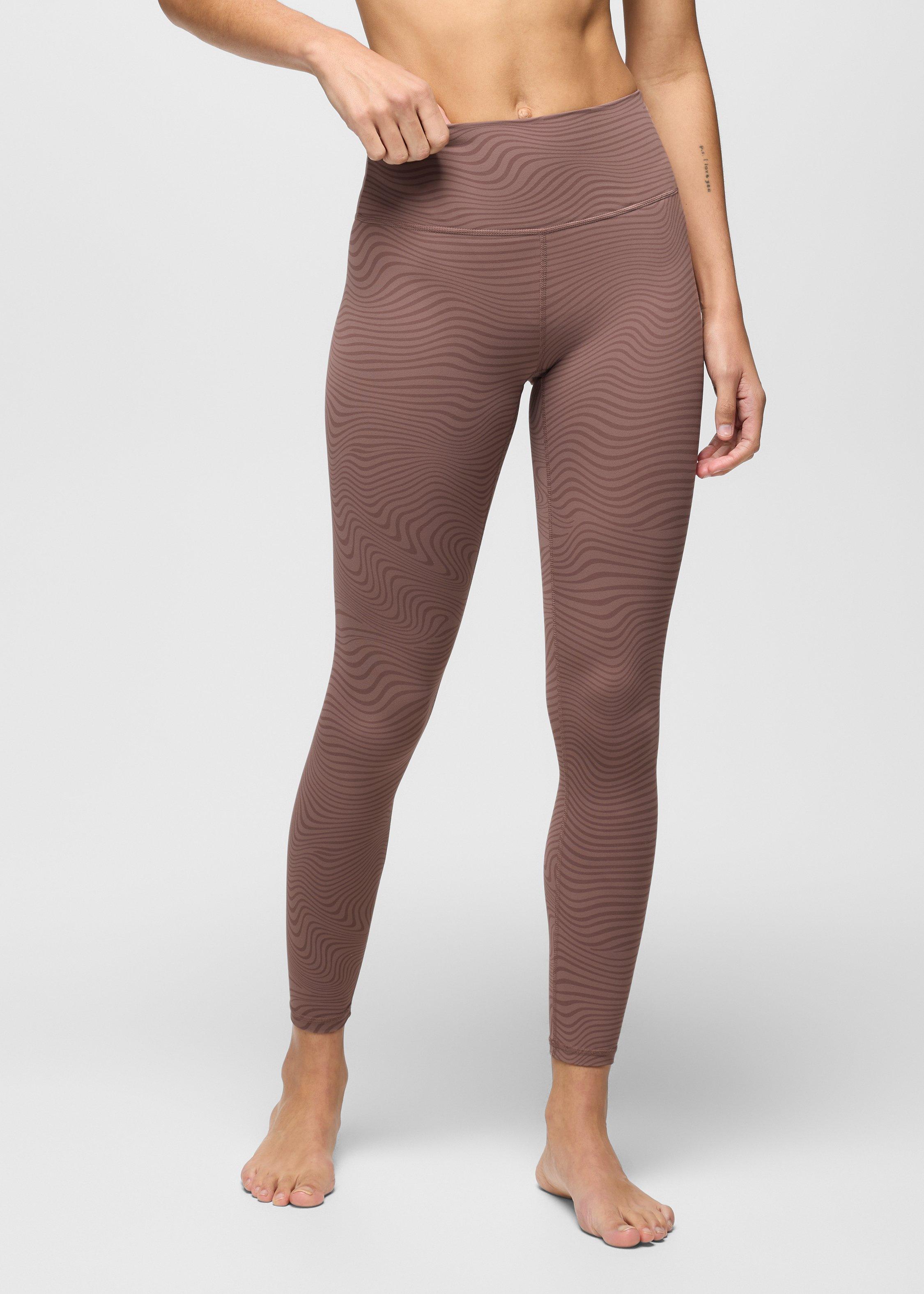 Womens prAna Luxara&trade; 7/8 Legging - Carob Wavee