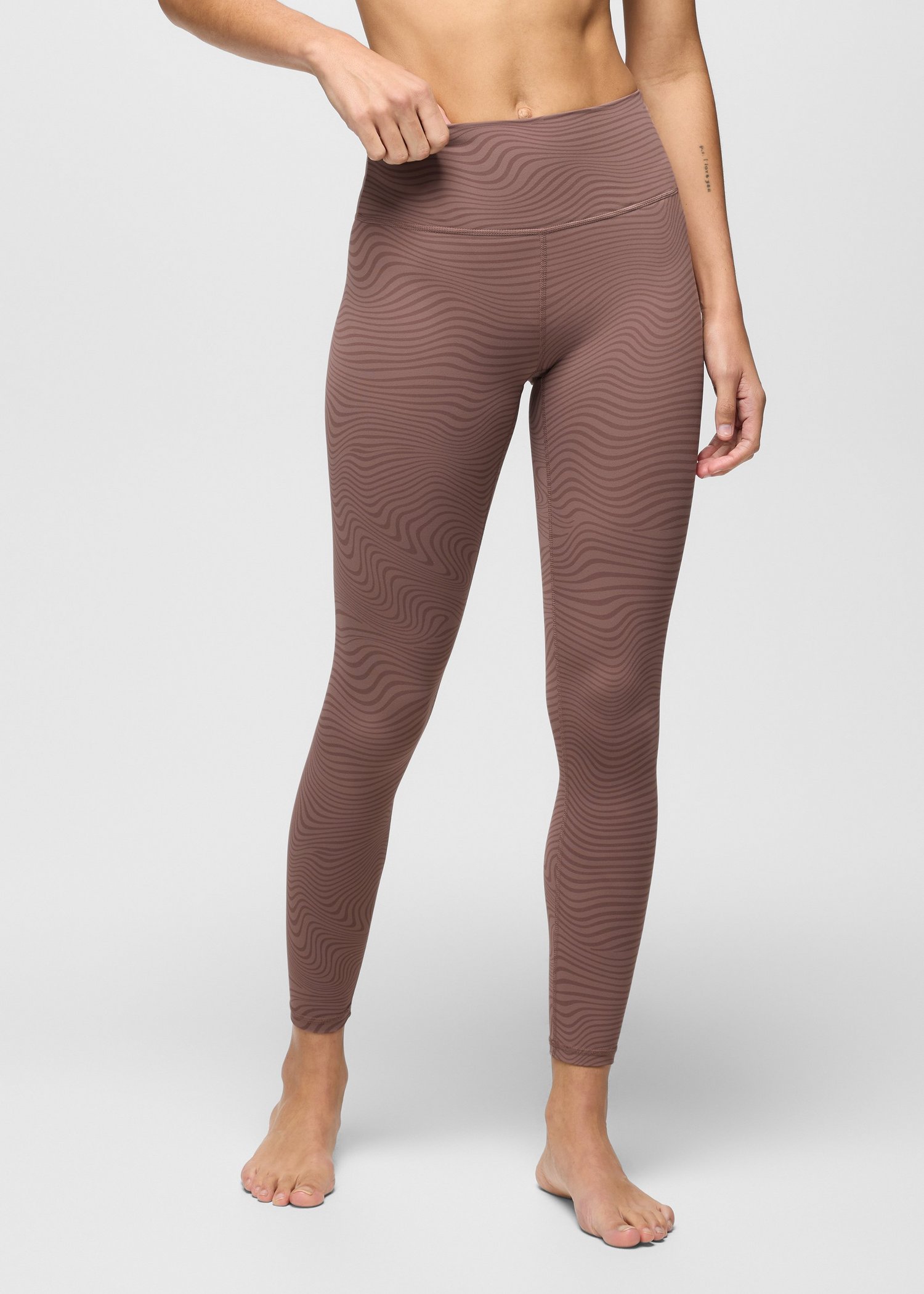 Womens prAna Luxara™ 7/8 Legging - Carob Wavee
