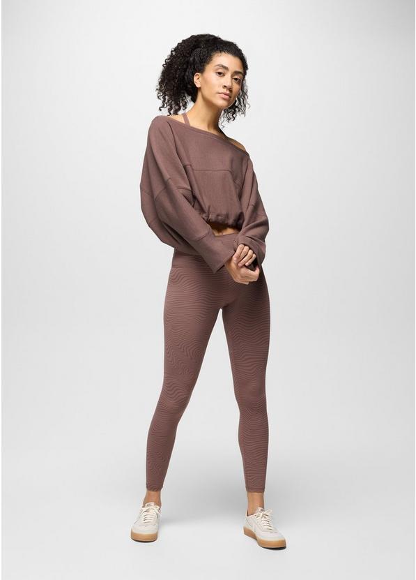 Luxara 7/8 Legging, Color: Carob Wavee, image 4