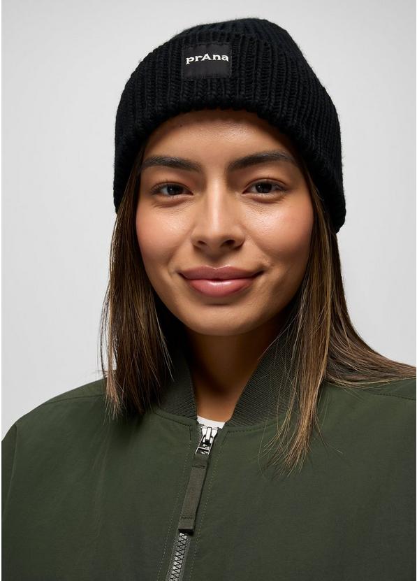 prAna Logo Beanie, Color: Black, image 4