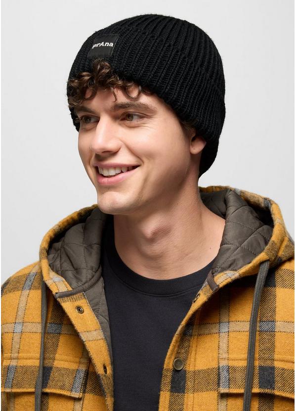 prAna Logo Beanie, Color: Black, image 2