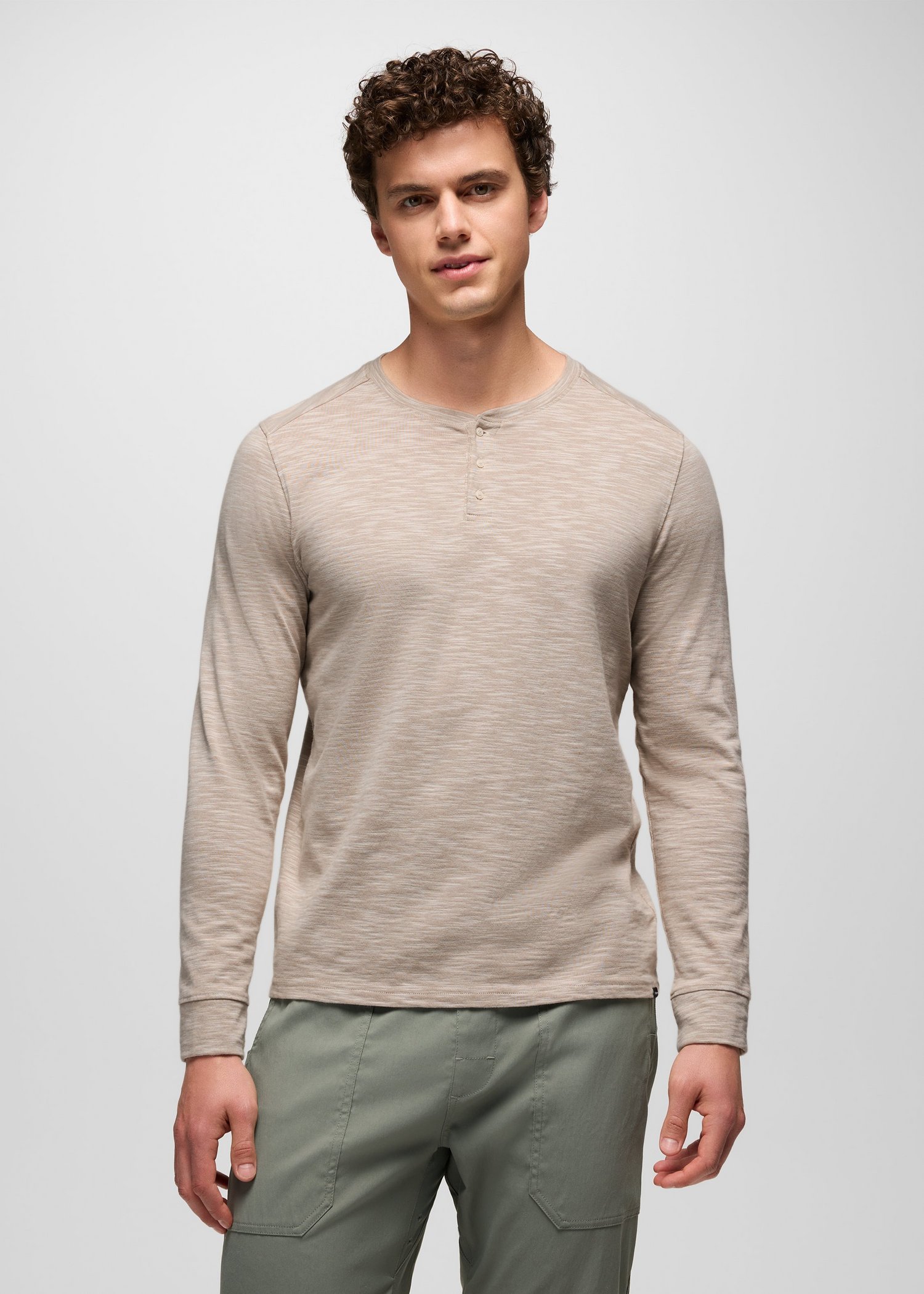 Mens prAna Ronnie Henley II - Canvas